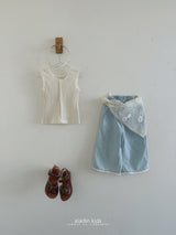 ［aladin］Lace denim pants