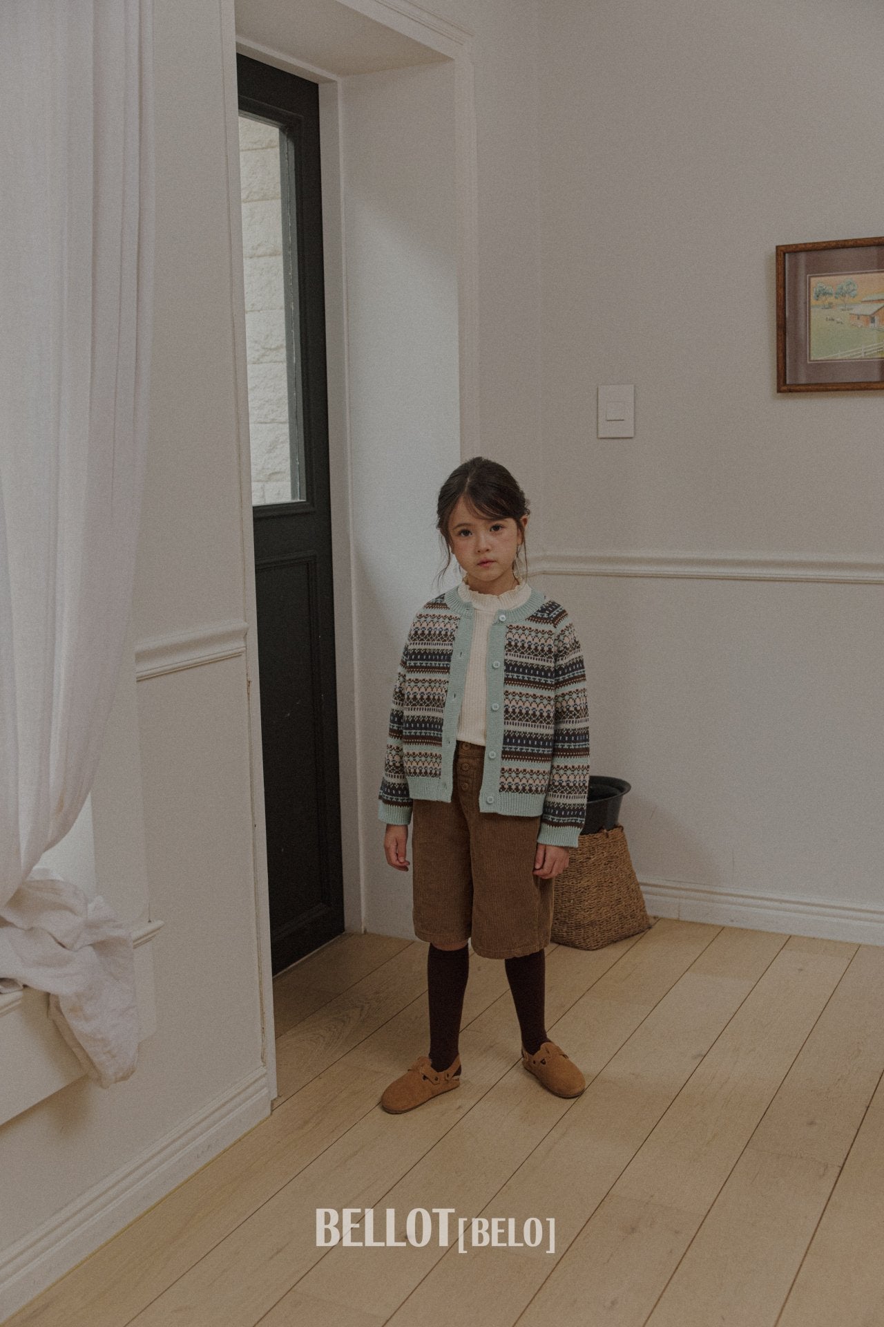 ［BELLOT］Nordic cashmere cardigan (kids)