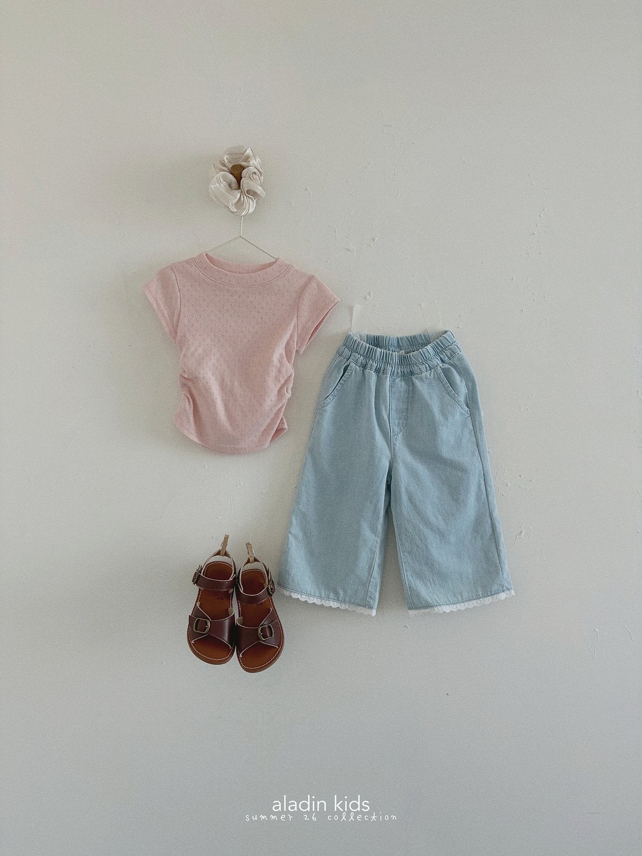 ［aladin］Eyelet shirring tops