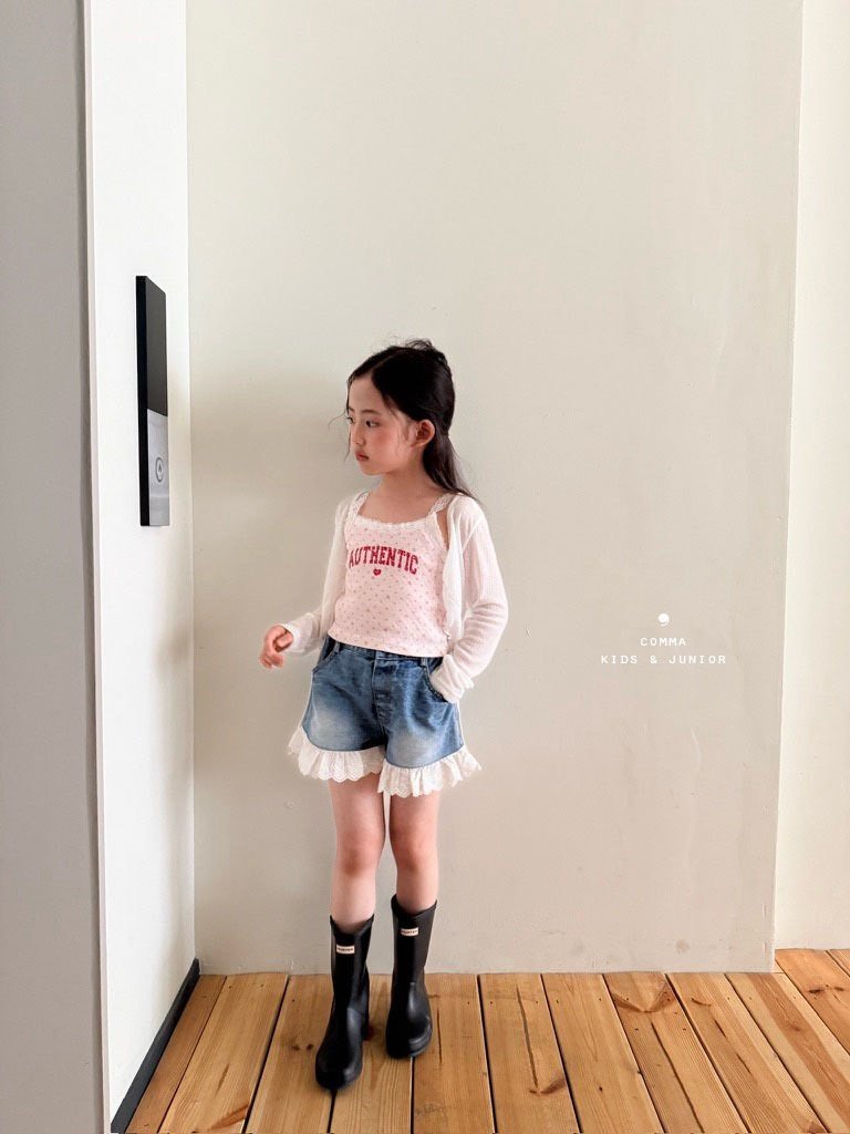 ［comma］Authentic lace sleeveless tops