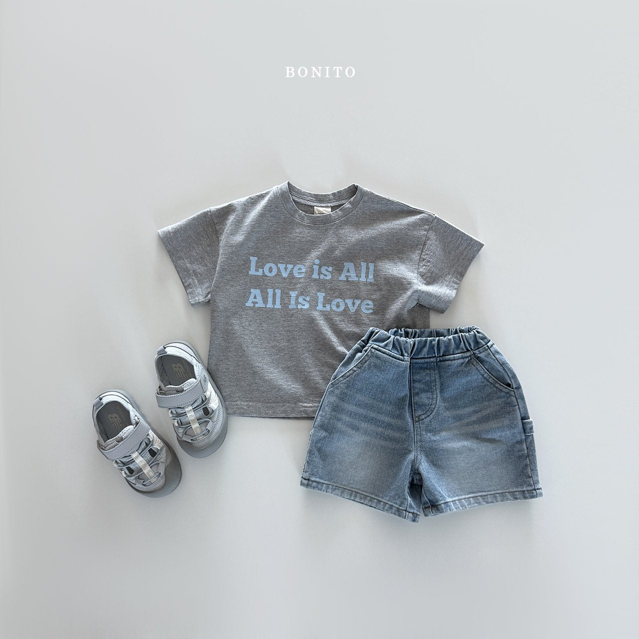 ［Bonito］Love is all tee (baby, kids, adult)