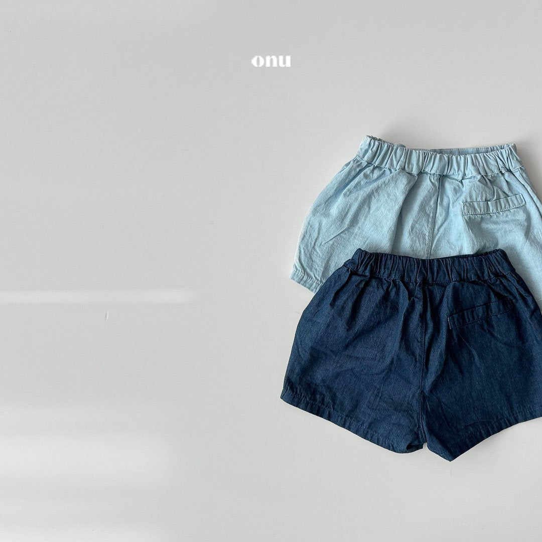 ［onu］Denim short pants
