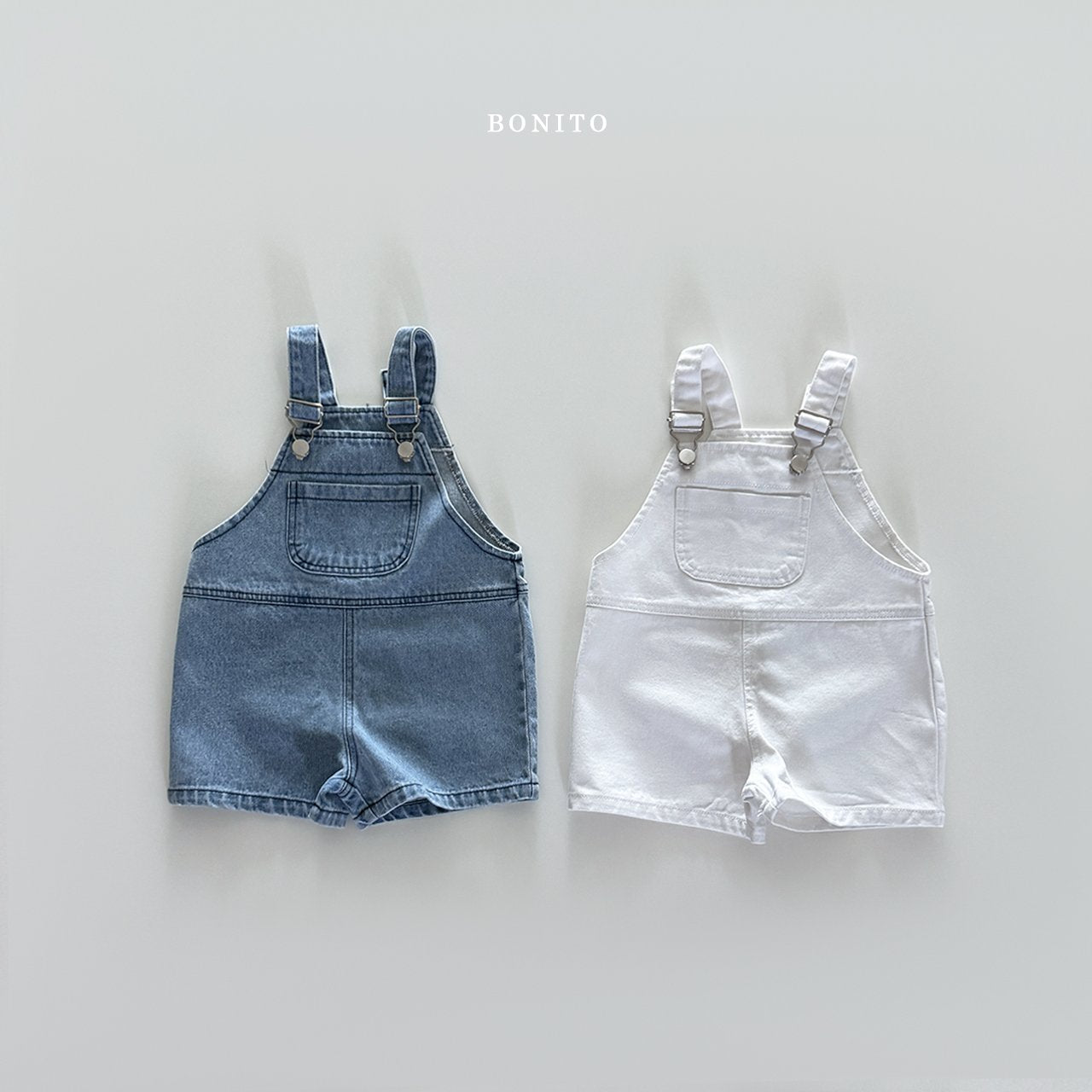 ［Bonito］Incision denim overalls
