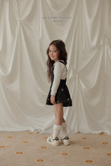 ［Melikey］Ribbon embroidery short salopette