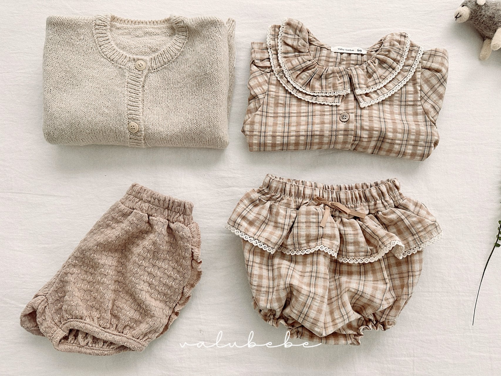 ［valubebe］Petit check frill bloomer (baby)