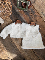 ［marron］Pearl boa jacket