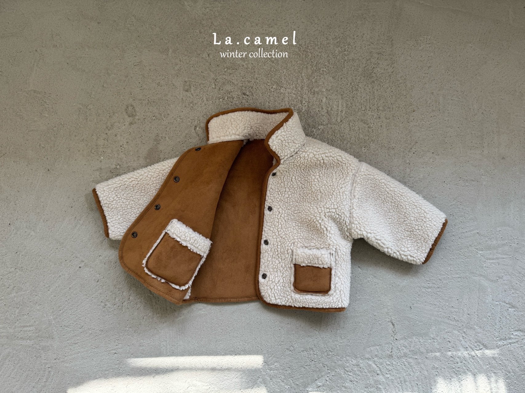 ［La.camel］Teddy reversible mouton jacket (kids)