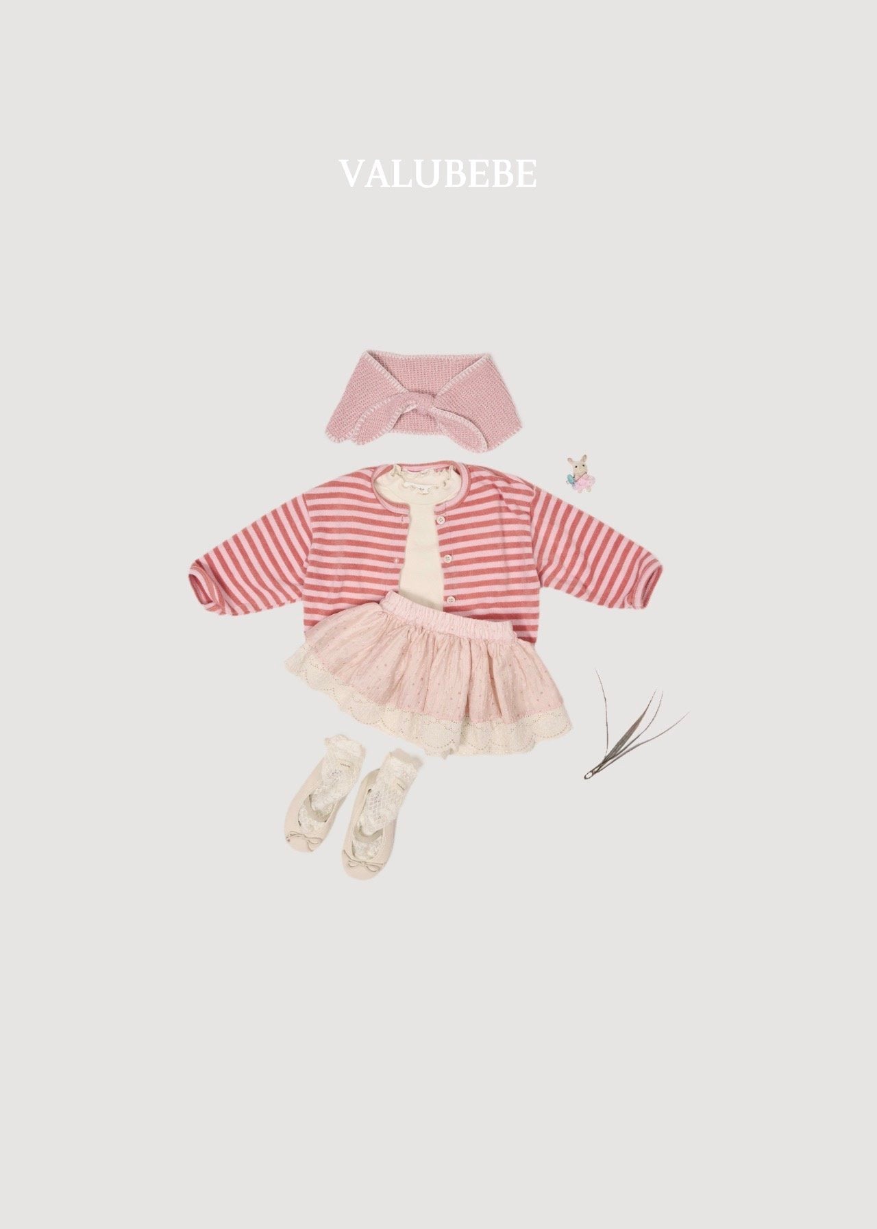 ［valubebe］Blessing stripe cardigan