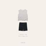 ［melmel］Linen sleeveless tops