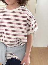 ［digreen］Multi stripe tee