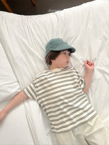 ［digreen］Multi stripe tee