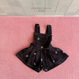 ［Melikey］Ribbon embroidery short salopette