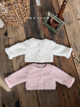 ［marron］Pearl boa jacket