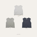 ［melmel］Linen sleeveless tops