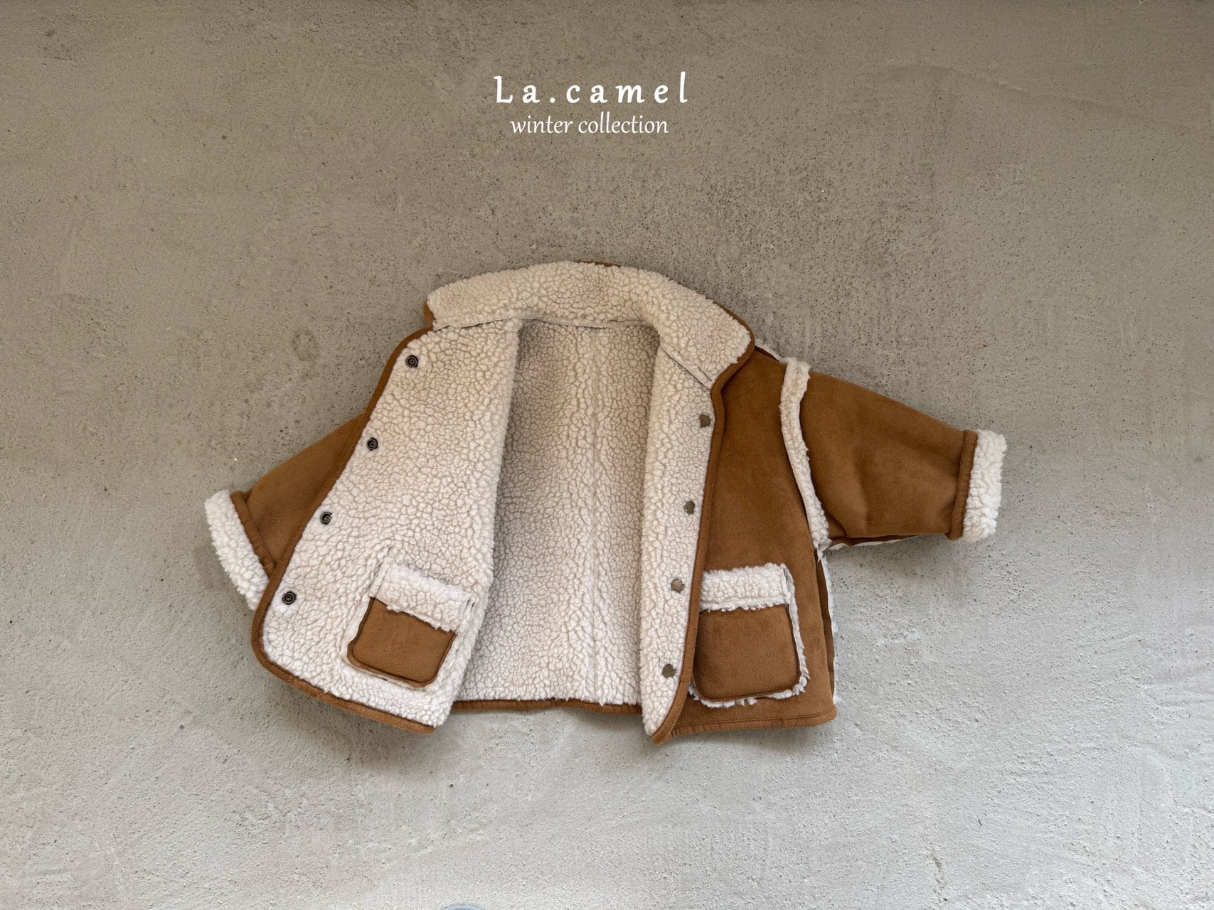 ［La.camel］Teddy reversible mouton jacket (kids)