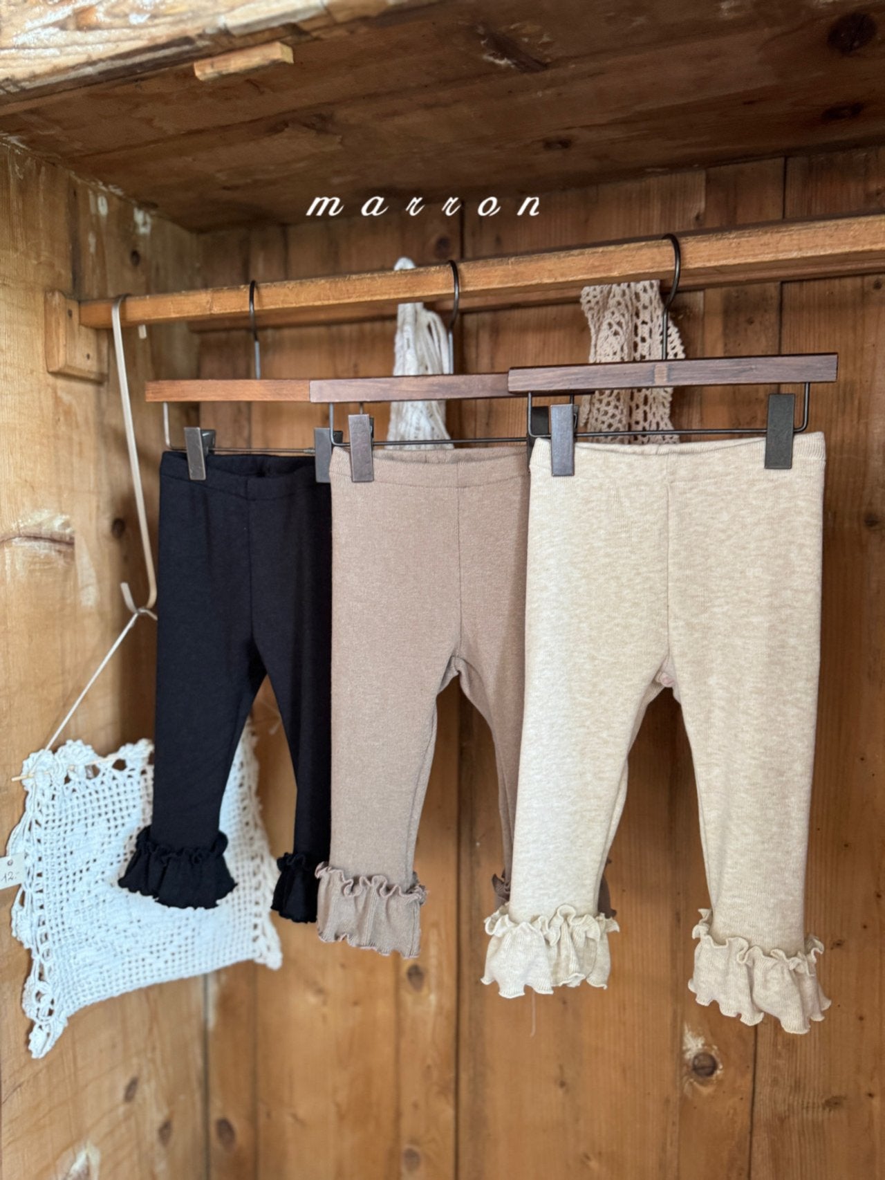 ［marron］Frill leggings