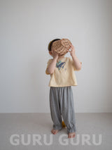 ［guruguru］Crayon whale tee