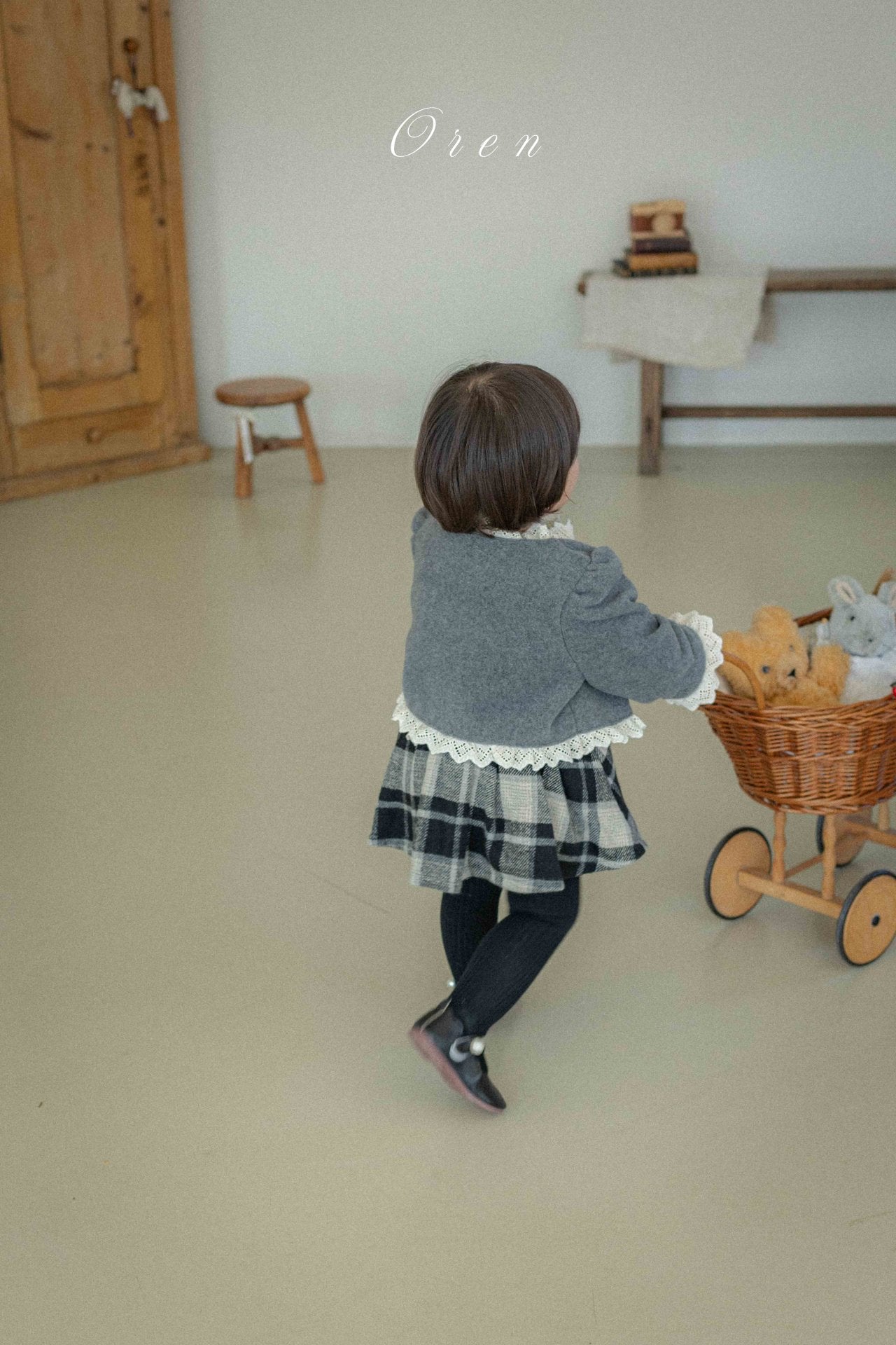 ［OREN］Brunel check bloomer skirt