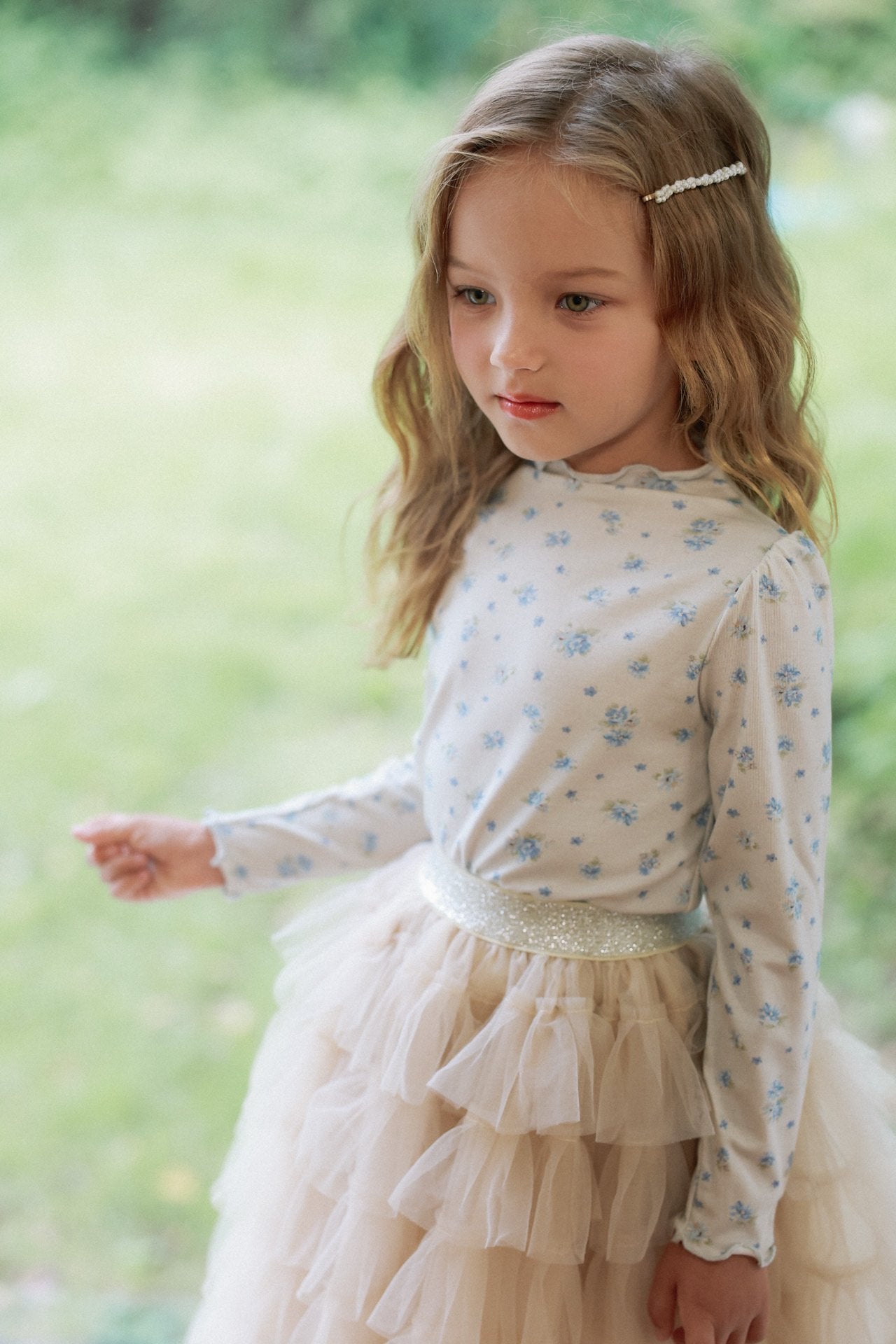 ［azalea］Blossom tencel tee (baby & kids)