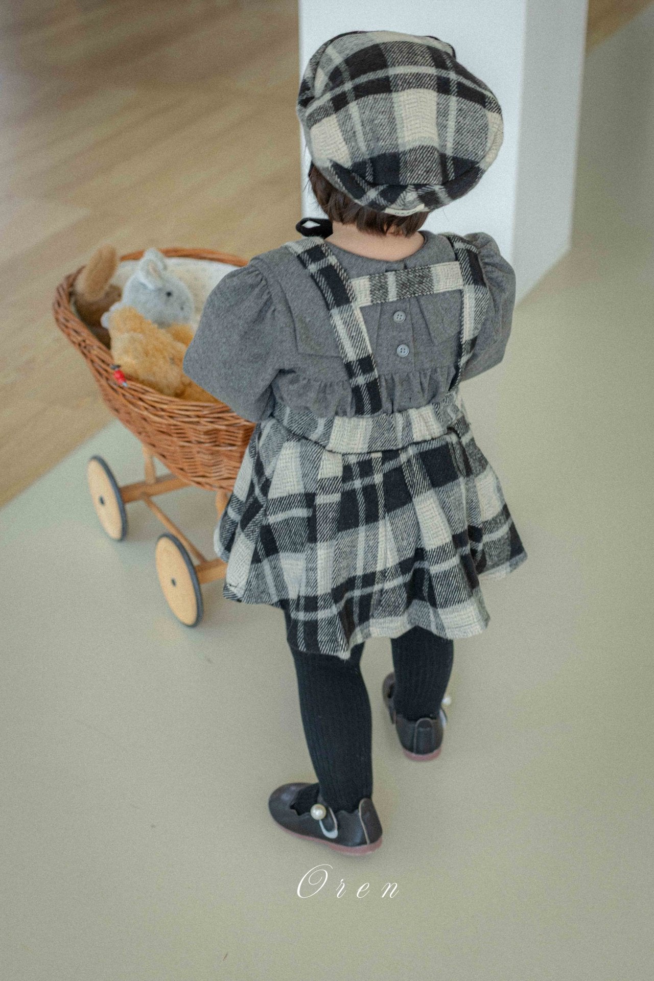 ［OREN］Brunel check beret