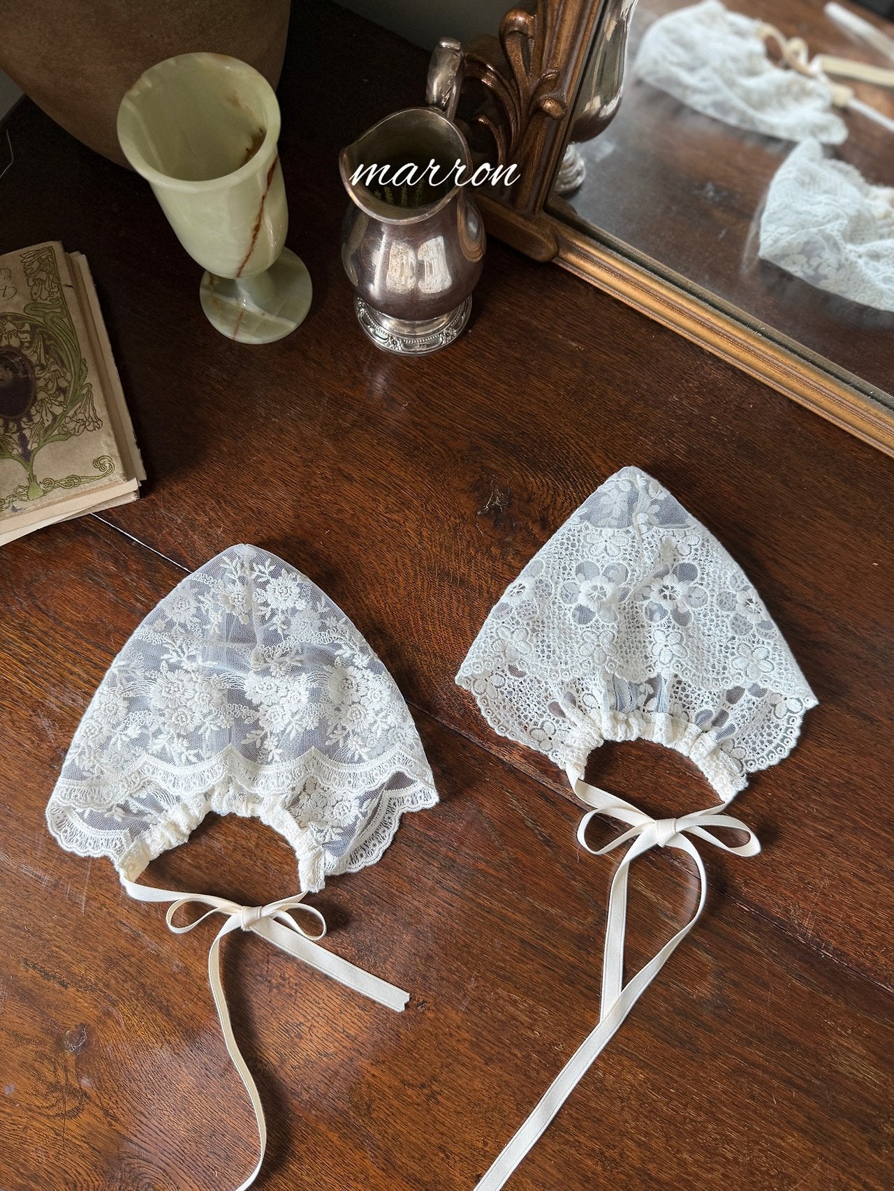 ［marron］Lace bonnet