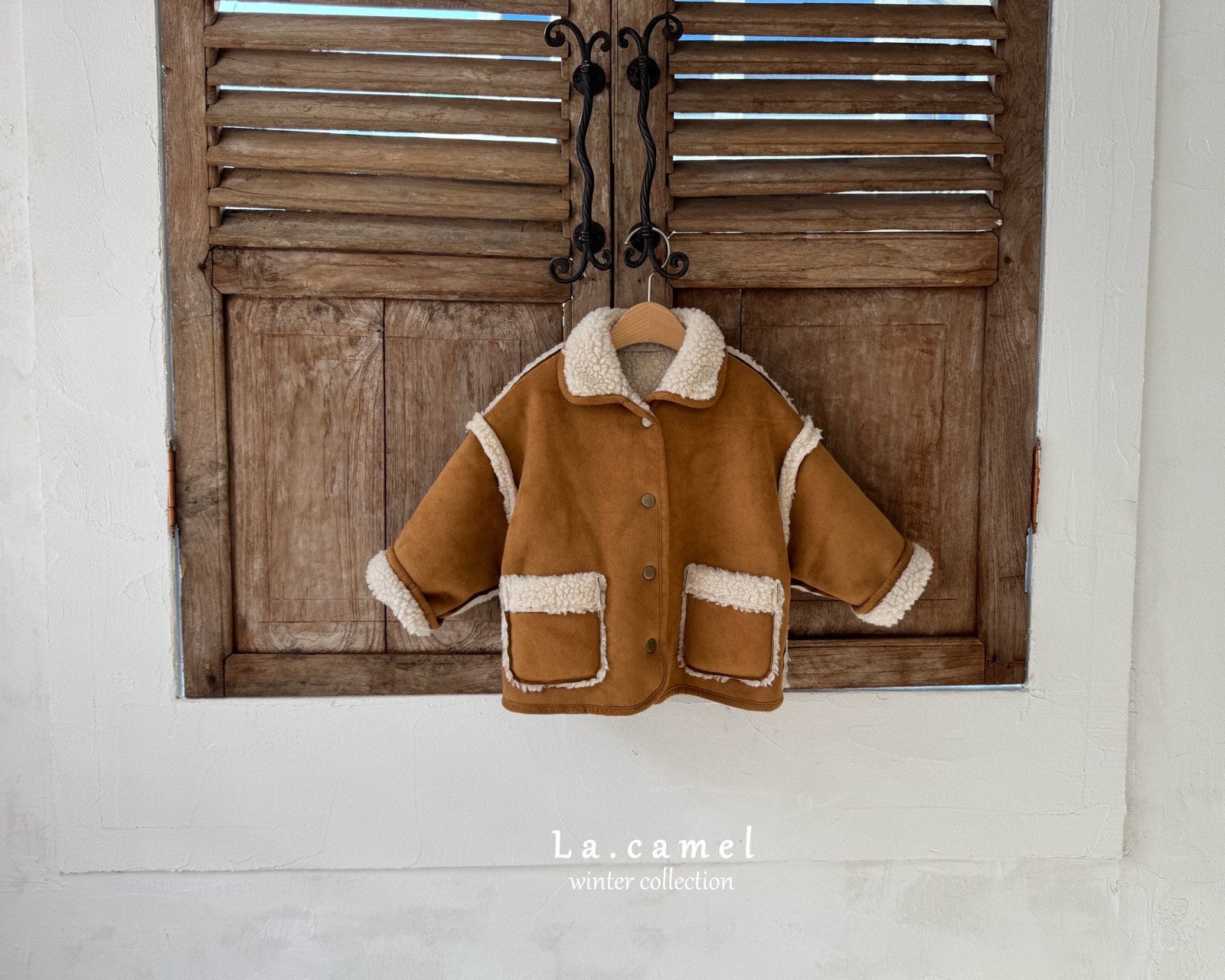 ［La.camel］Teddy reversible mouton jacket (kids)