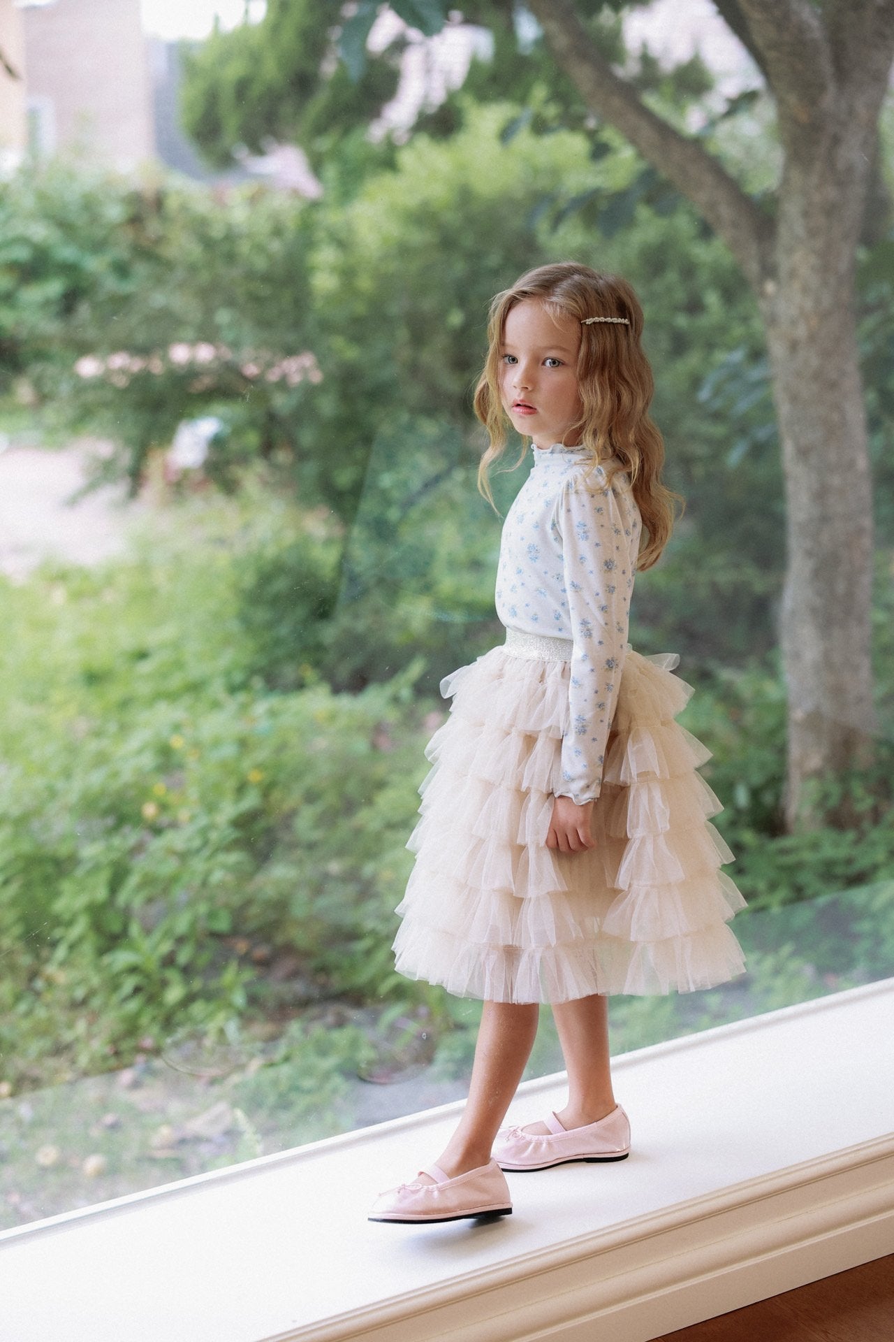 ［azalea］Blossom tencel tee (baby & kids)