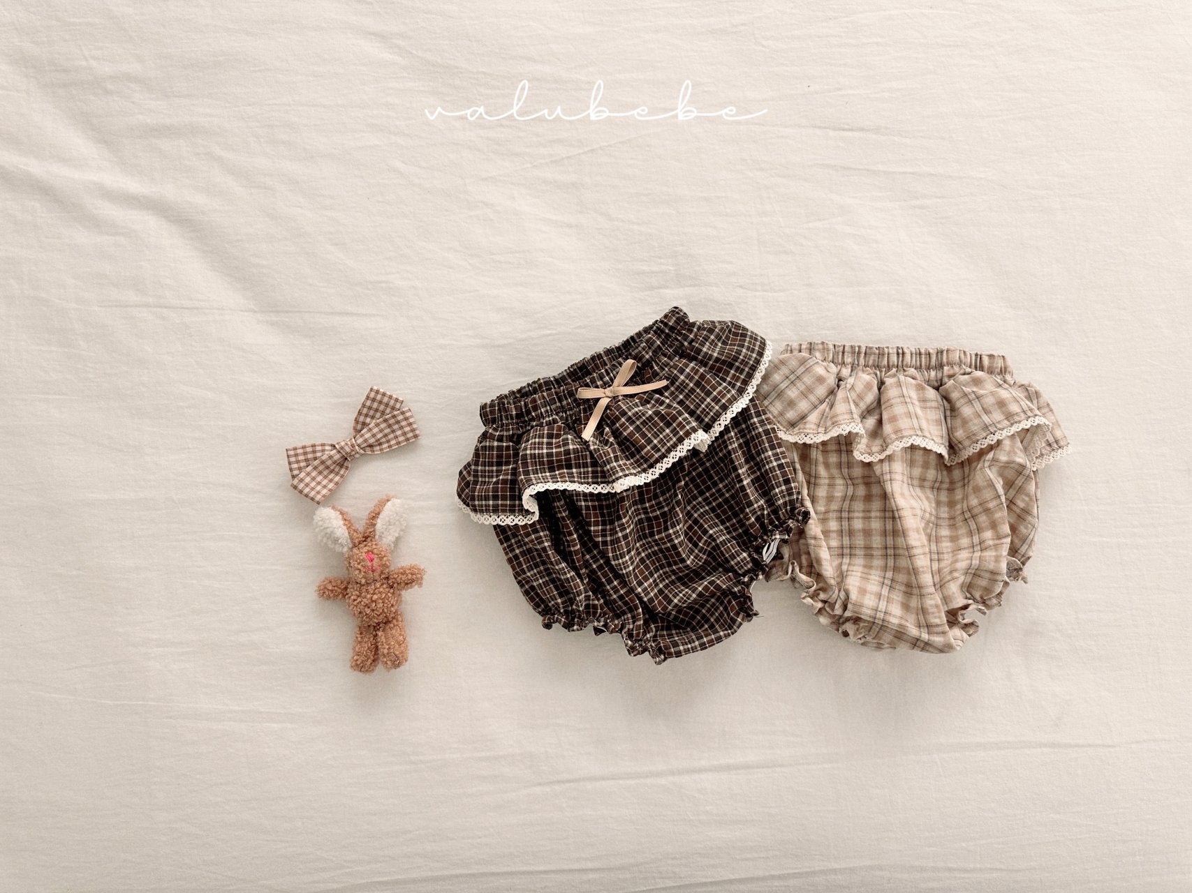 ［valubebe］Petit check frill bloomer (baby)