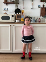 ［second moment］Frill collar rib tops