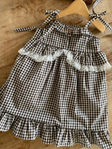 ［Anne shirley］Modern check one-piece