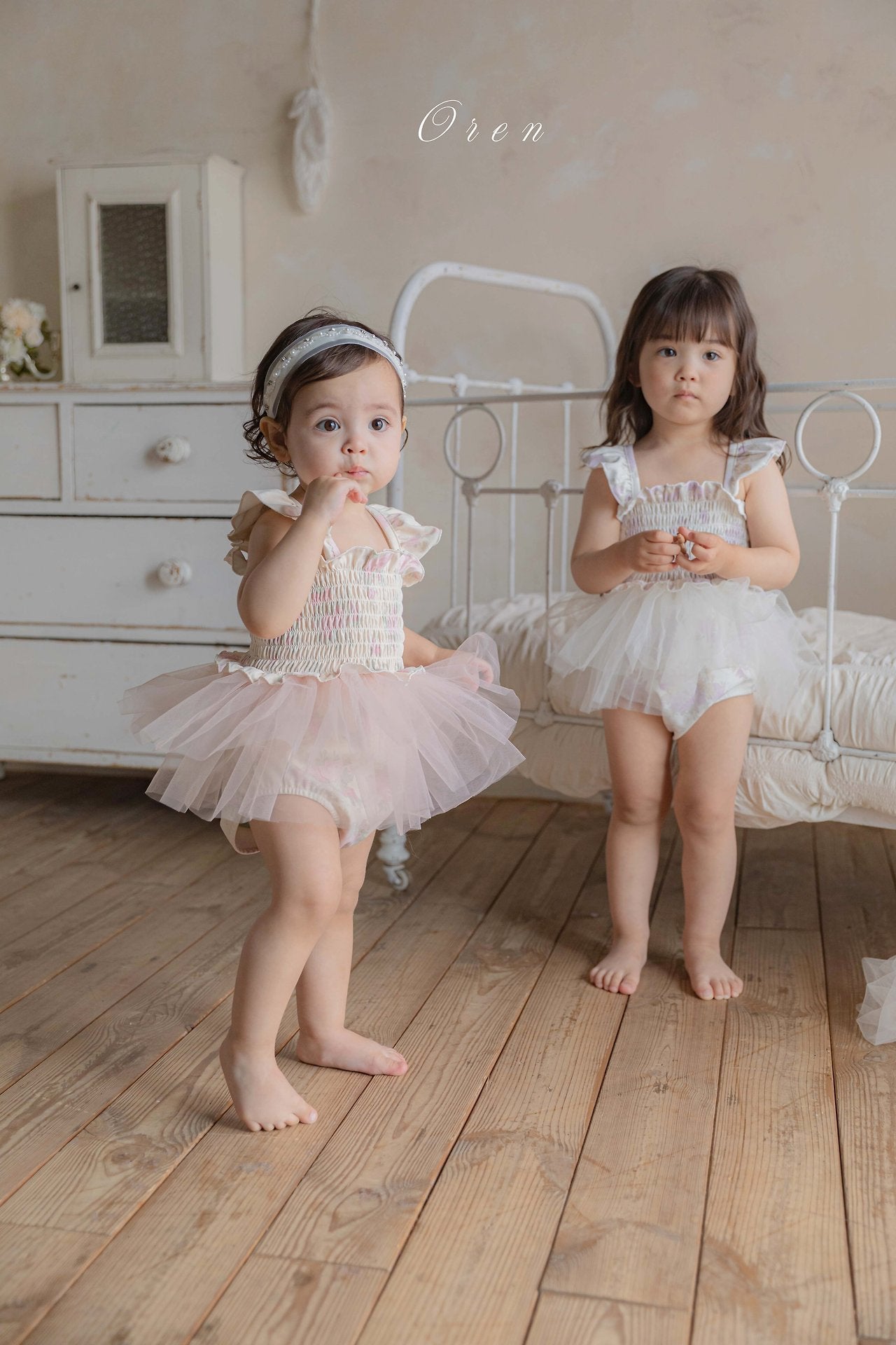 ［OREN］Flora tulle swim wear