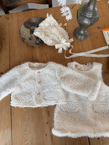 ［marron］Pearl boa jacket