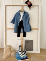［Melikey］Denim shirt one-piece