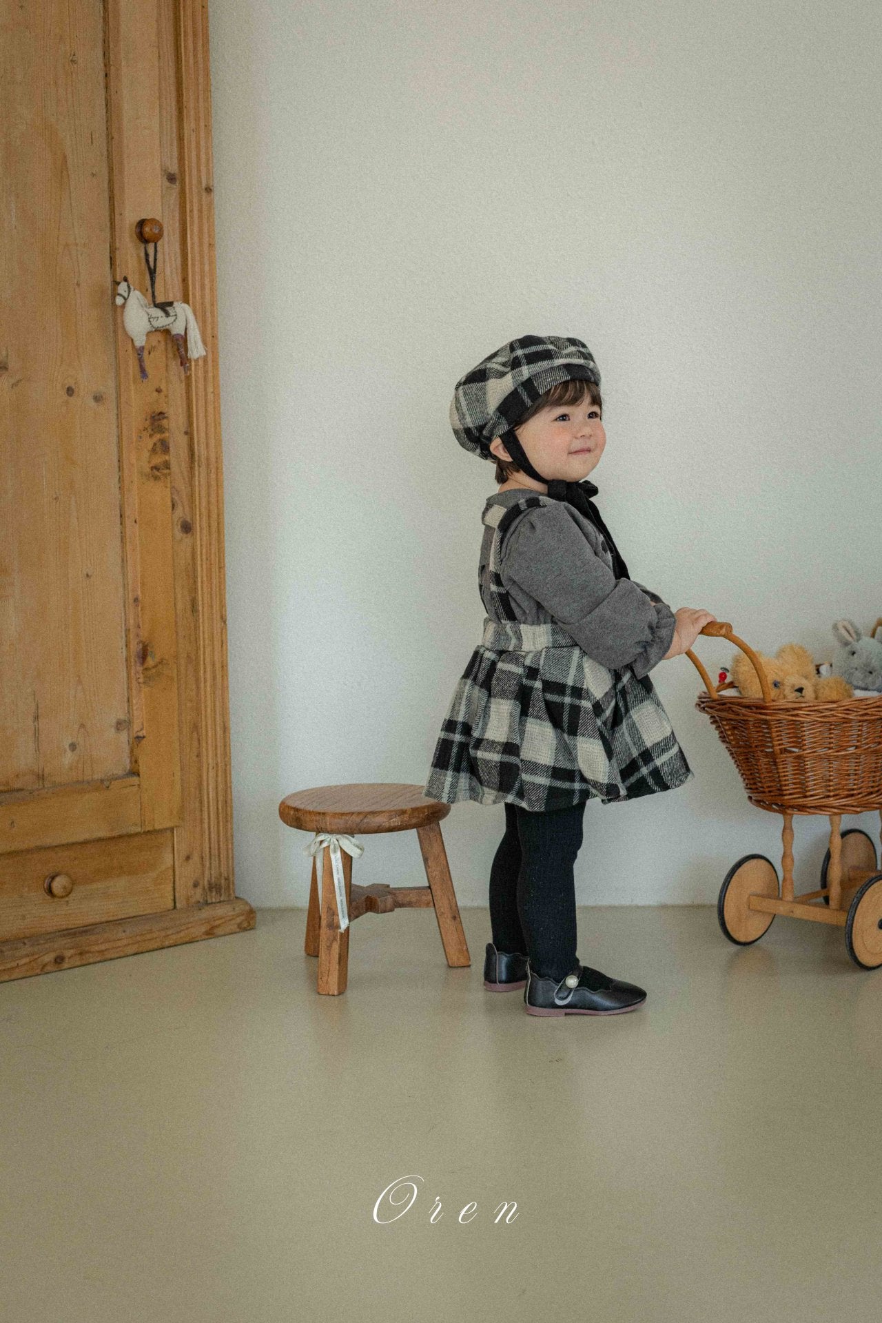 ［OREN］Brunel check beret