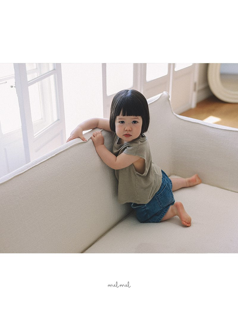 ［melmel］Brush denim pants