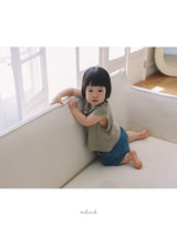 ［melmel］Brush denim pants