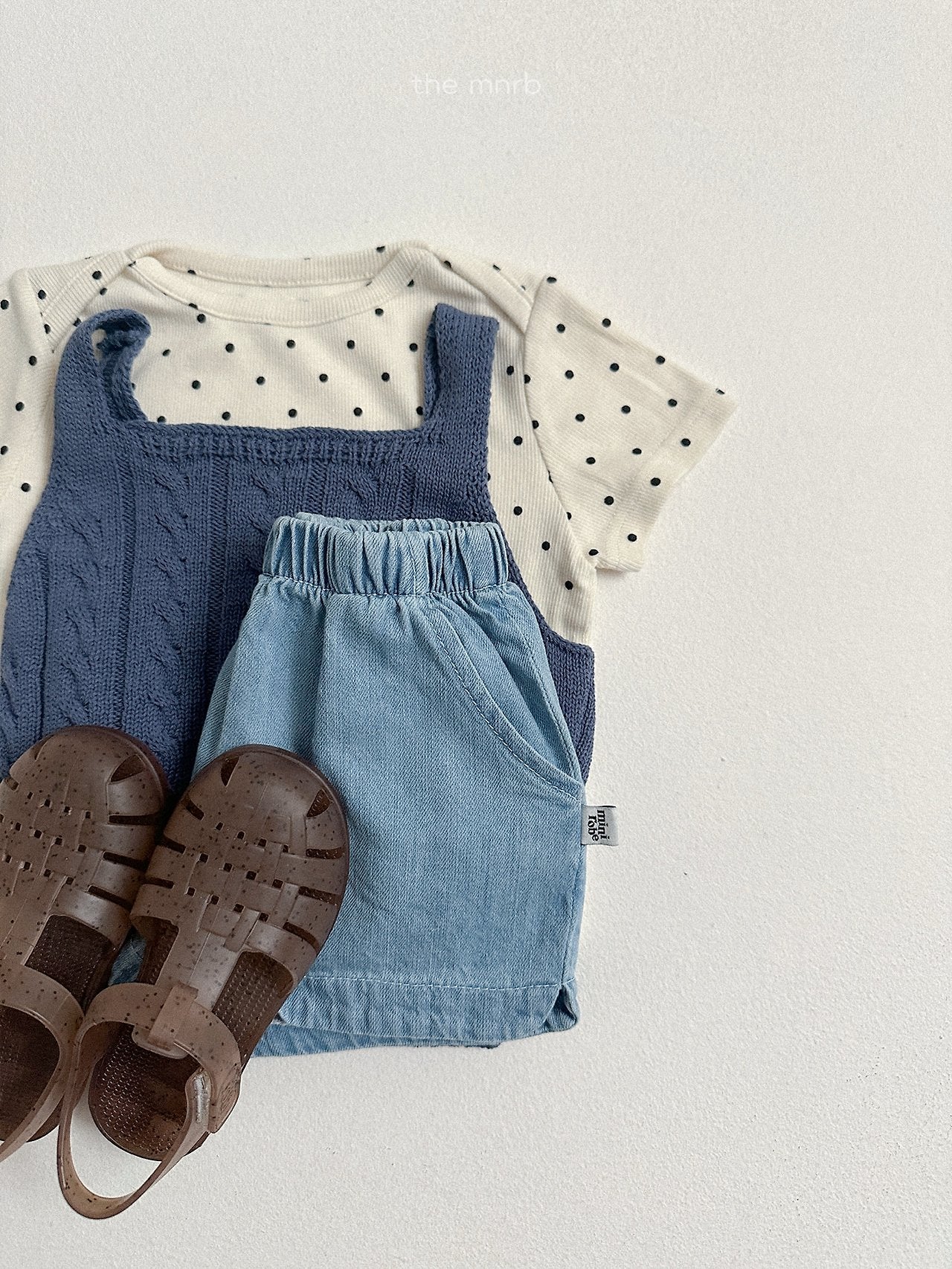 ［minirobe］Little dot short sleeve tee
