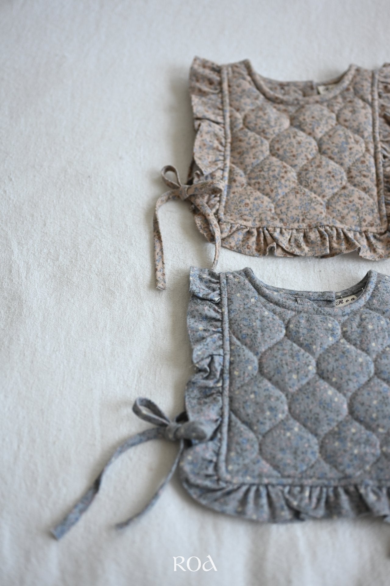 ［ROA］Mini quilting ribbon vest