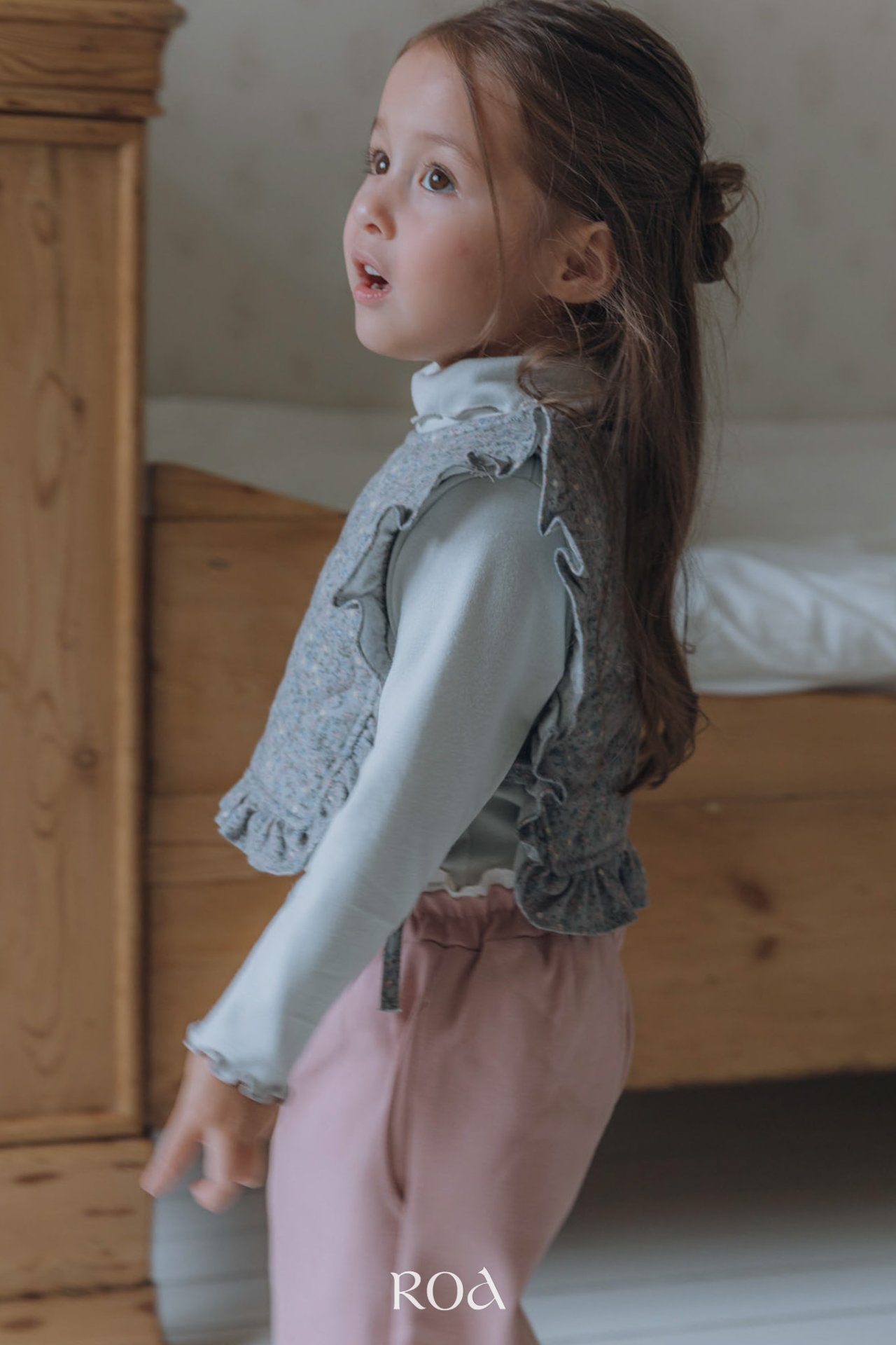 ［ROA］Mini quilting ribbon vest