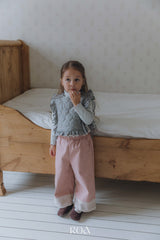 ［ROA］Mini quilting ribbon vest