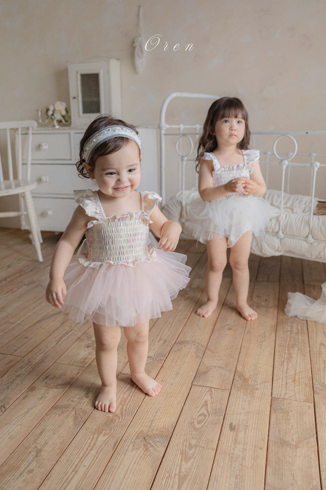 ［OREN］Flora tulle swim wear