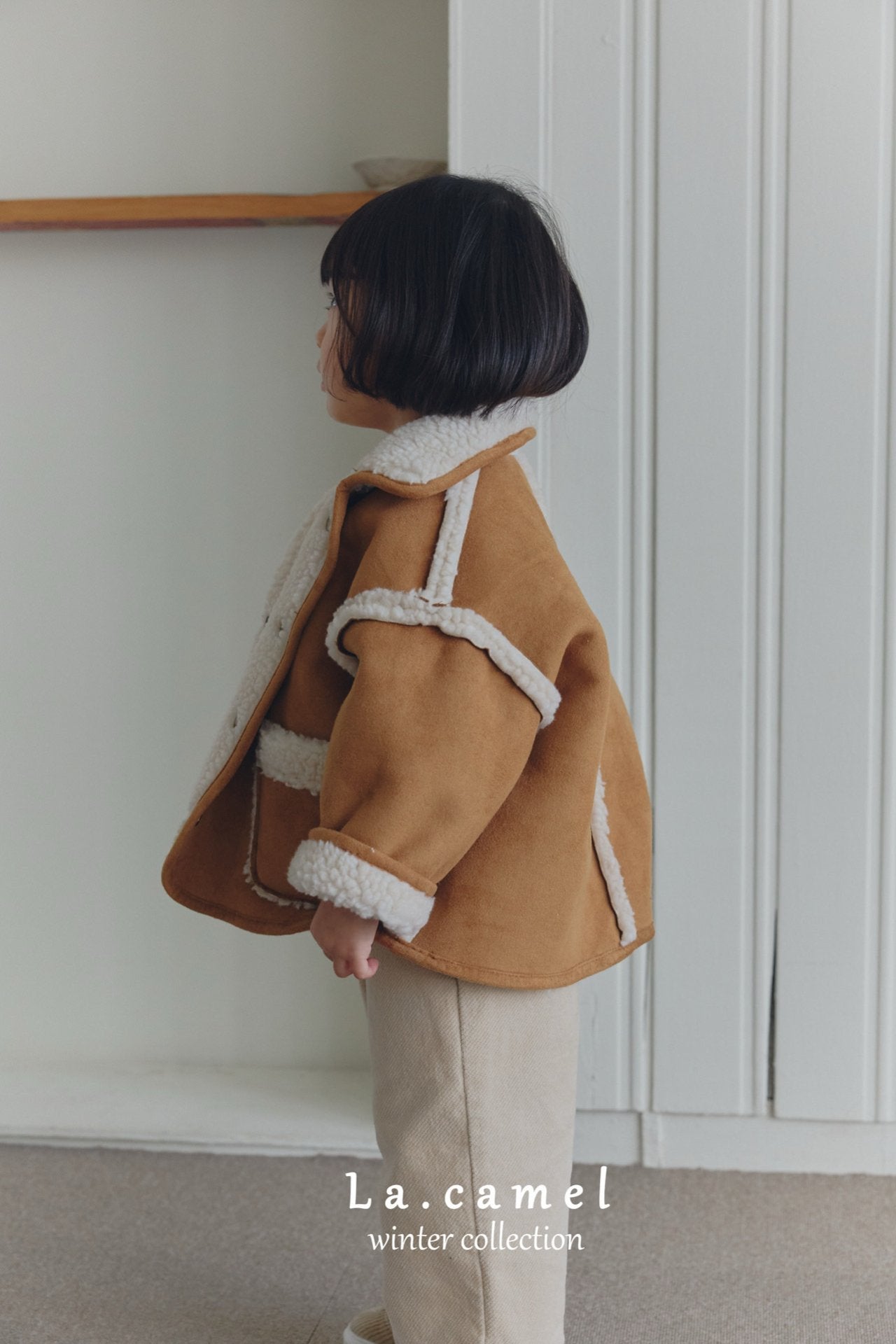 ［La.camel］Teddy reversible mouton jacket (kids)