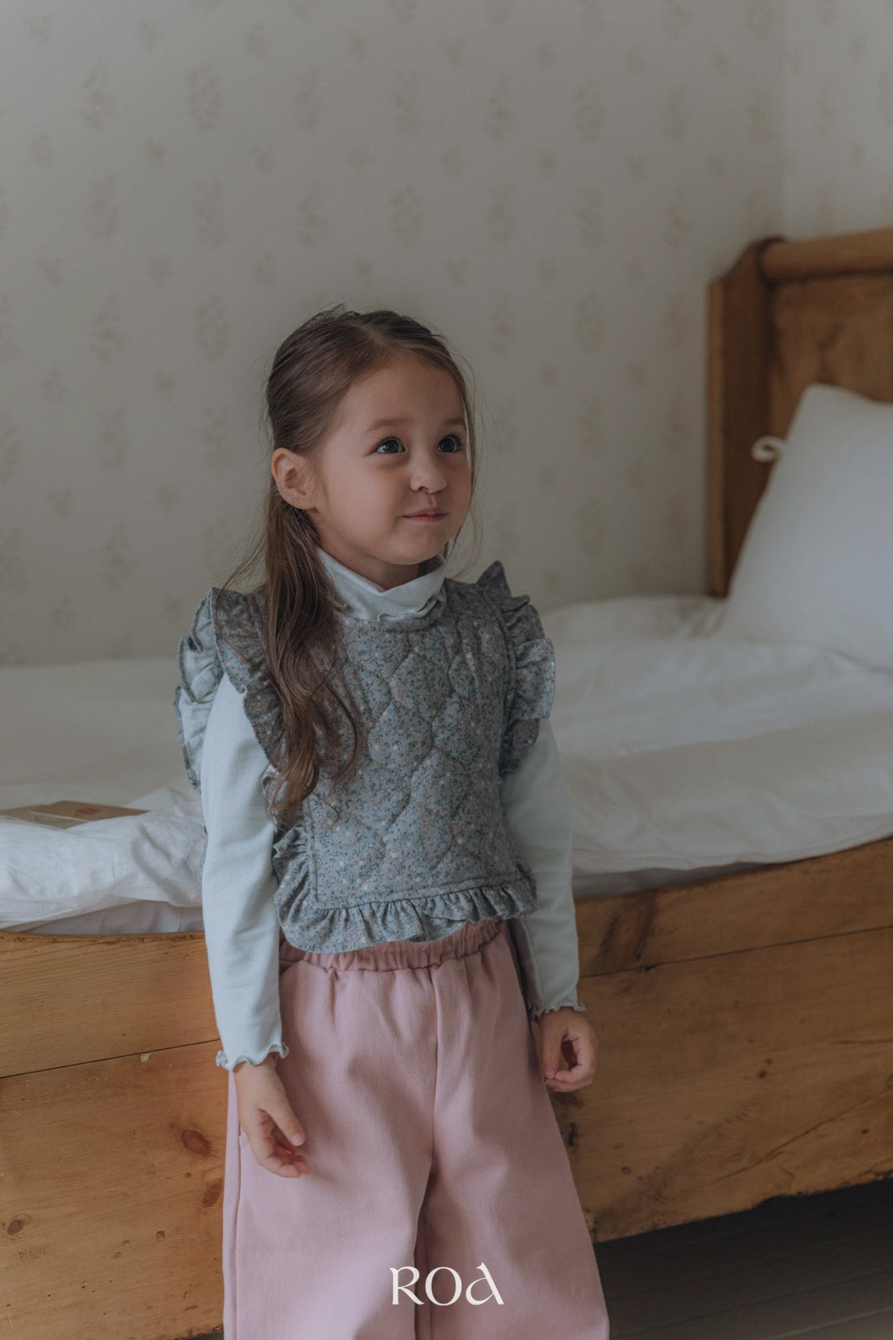 ［ROA］Mini quilting ribbon vest