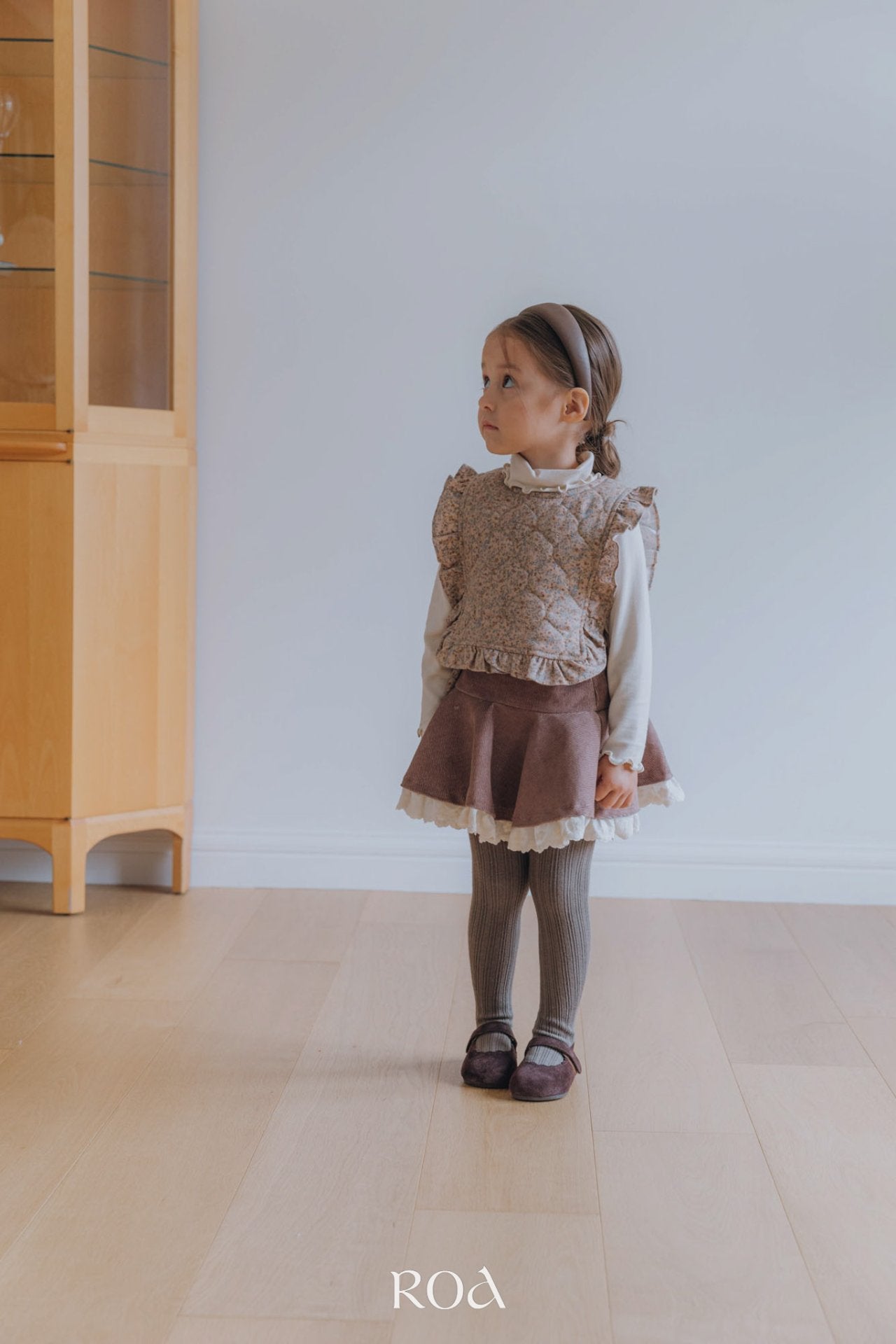 ［ROA］Mini quilting ribbon vest