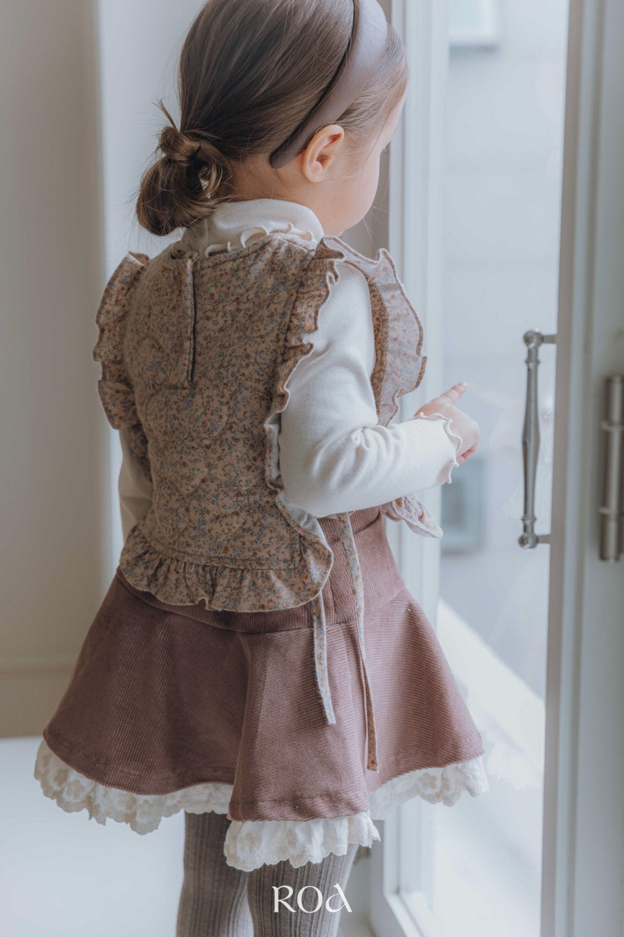 ［ROA］Mini quilting ribbon vest