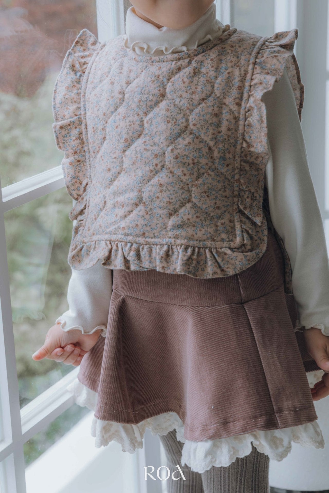 ［ROA］Mini quilting ribbon vest