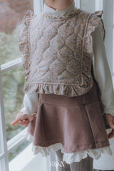 ［ROA］Mini quilting ribbon vest