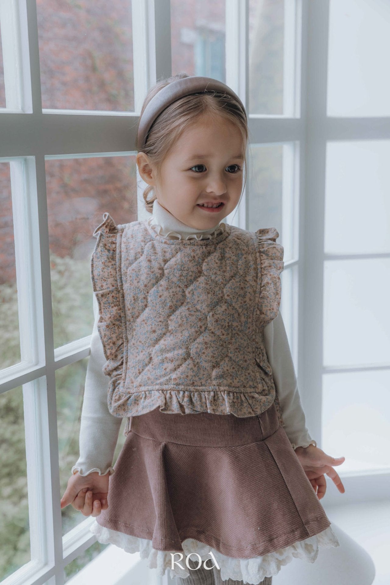 ［ROA］Mini quilting ribbon vest