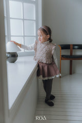 ［ROA］Mini quilting ribbon vest