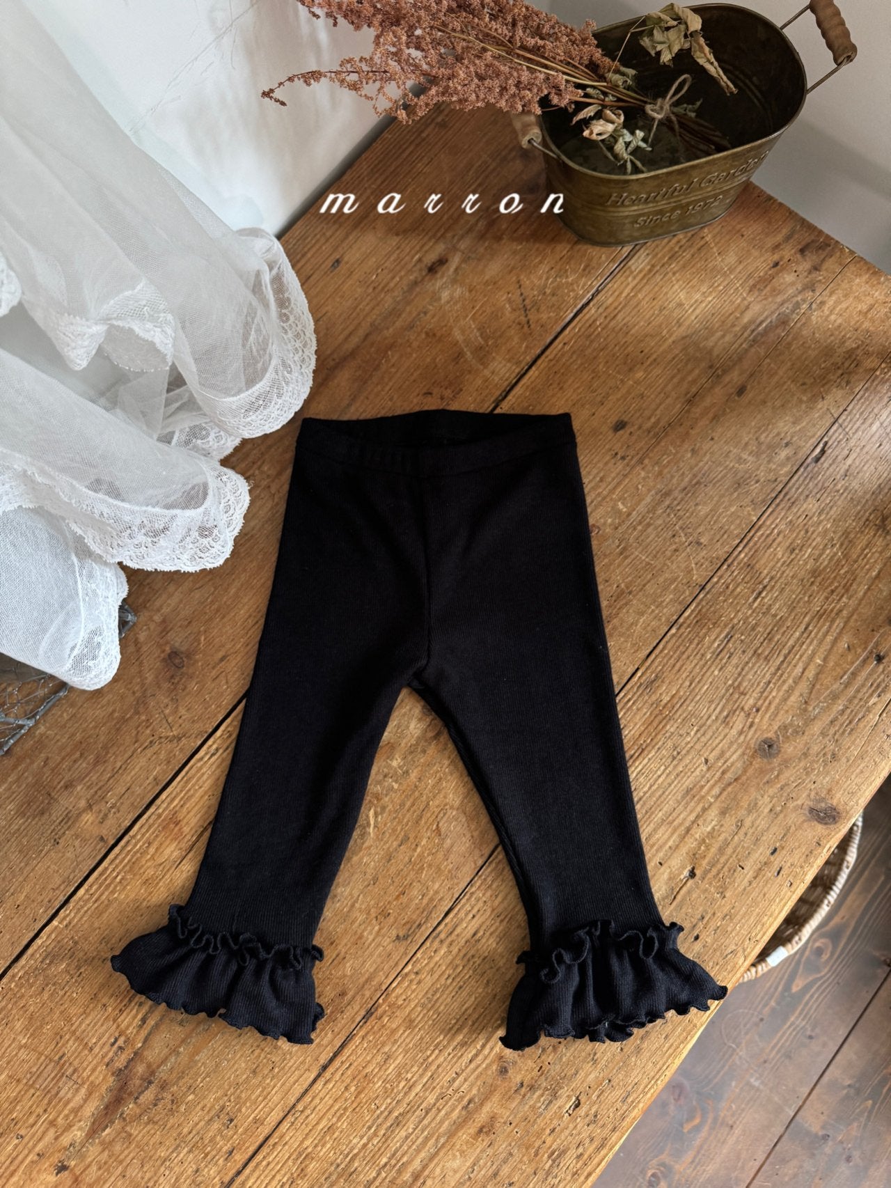 ［marron］Frill leggings